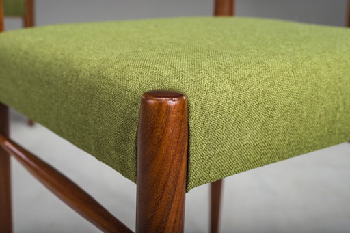 Ensemble de chaises de salle à manger en teck de Lübke, 1960, Ensemble de 4