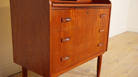 Image 1 of Vintage Secretaire | Deens | Teak | Met Spiegel