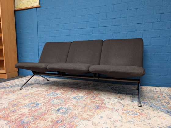 Image 1 of 1x Driezitsbank en 2x fauteuil, Cordemeyer voor Gispen, jaren 60