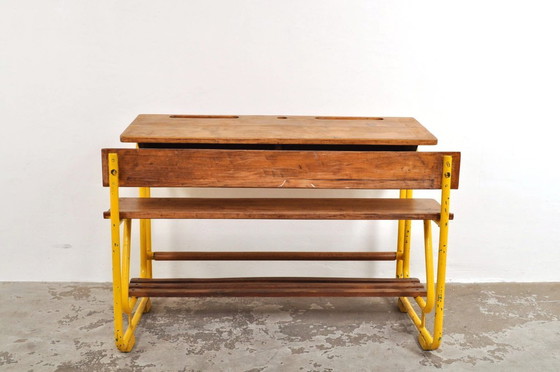 Image 1 of Banco scolastico vintage / banco scolastico anni '50