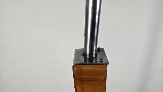 Image 1 of Lámpara de pie Art Decó de madera