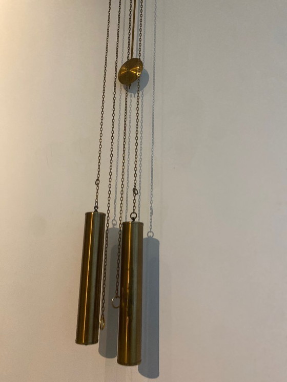 Image 1 of Duitse Junghans wandklok met gewichten – mechanisch, ca. 1950–1965