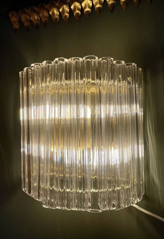 Image 1 of Unique Murano Glass Design Wall Lamp – by Paolo Venini for Camer (1970s, Italy)