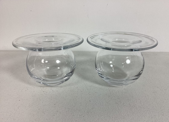 Image 1 of 2 x Vase Saturne en verre Nanny Still années 60