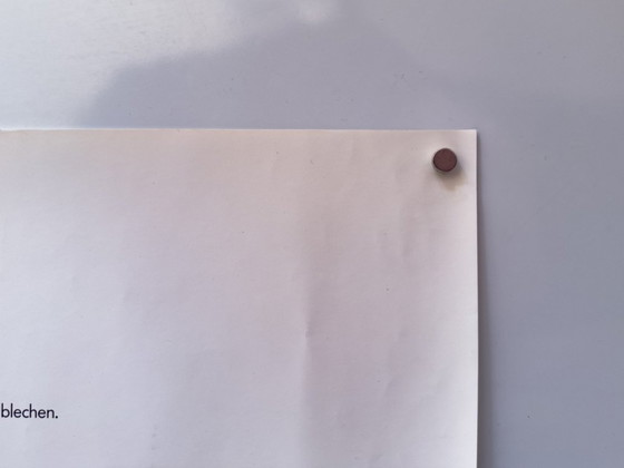 Image 1 of Originele vintage Porsche 928 S doorsnede poster uit begin jaren 80 / plakat - XL 76 × 102 cm