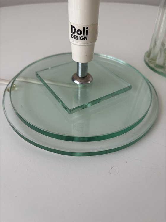 Image 1 of Glass cylinder tube lamp contemporary Dutch design 1980 