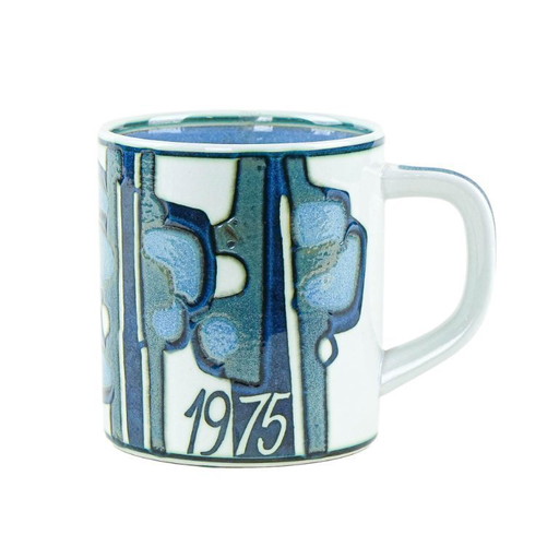 Tazza in ceramica, design danese, 1975, designer: Bodil Buch, produttore: Royal Copenhagen