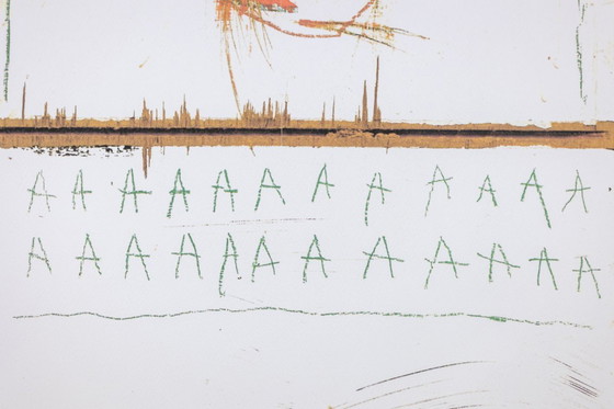 Image 1 of Jean-Michel Basquiat.  Serigrafia numerata a colori. 1990 circa.