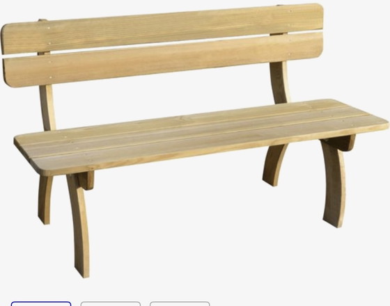 Image 1 of Klassieke tuinbank grenenhout