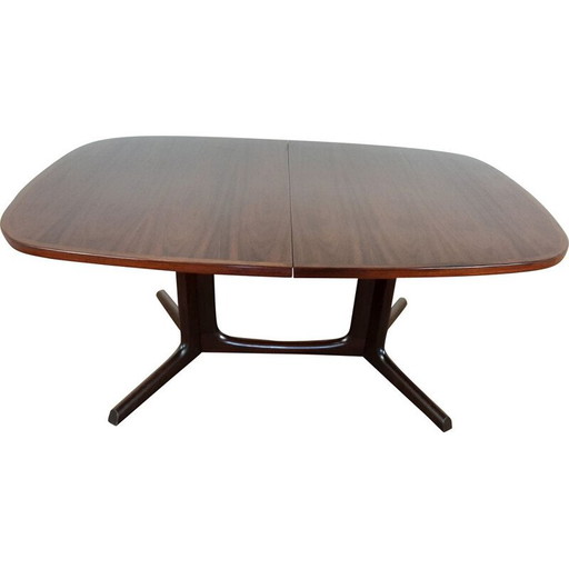 Mesa de comedor extensible de palisandro de mediados de siglo de Niels Koefoed Hornslet