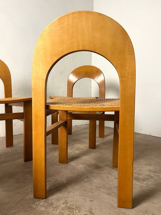 Image 1 of Set of four Arcadia cane chairs by Tagliabue di Cascina Armata, 1970-80