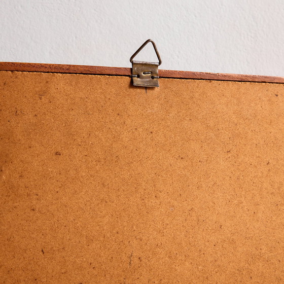 Image 1 of MK11166 Octagonal teak framed mirror