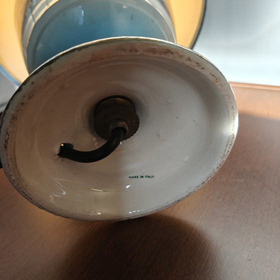 Image 1 of Vintage Italian Porcelain Table Lamp - Hollywood Regency / Neo-Classical 50s 60s