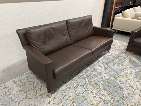 Image 1 of Leolux Paian 3 Seater Sofa brown leather