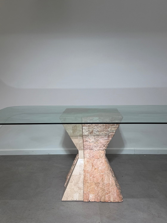 Mactan Stone Dining Table with Glass Top (photo 4 of 5)