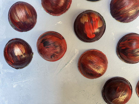 Image 1 of Peinture abstraite Acrylique sur lin 100x73 cm