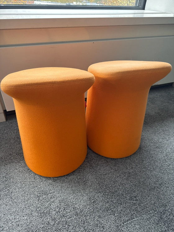 Artifort Lila 2.0 Hocker, Stoff, Orange (Foto 3 von 5)