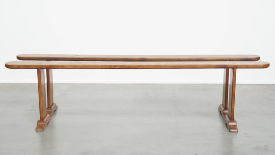 Image 1 of 2 x Panca da sala francese antica/ panca per tavolo da pranzo