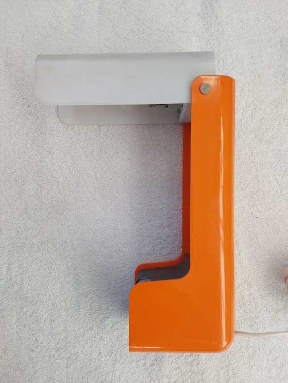 Image 1 of ELL Tablelamp NANBU Japan Model NA-417 Orange Space Age Lamp