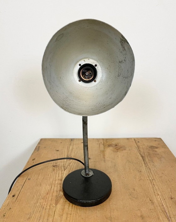 Image 1 of Schwarze Industrietischlampe, 1950er Jahre