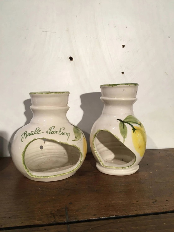 Vallauris und Moustier Parfumbrenner Ihrer Wahl – Kerzenhalter, Porcelain, Vintage (photo 4 of 12)