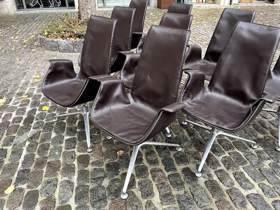 Image 1 of 10x Stühle, Modell FK6725, von Preben Fabricius & Jørgen Kastholm, für Walter Knoll