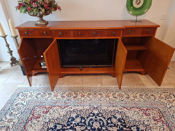 Beau buffet bas en bois, Métal, Marron (photo 2 sur 8)