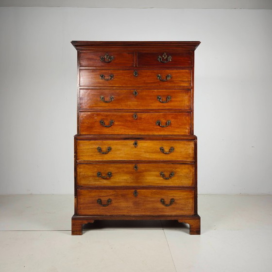 Englische georgianische Mahagoni-Kommode, um 1820 – Kommoden, Wood (photo 2 of 10)