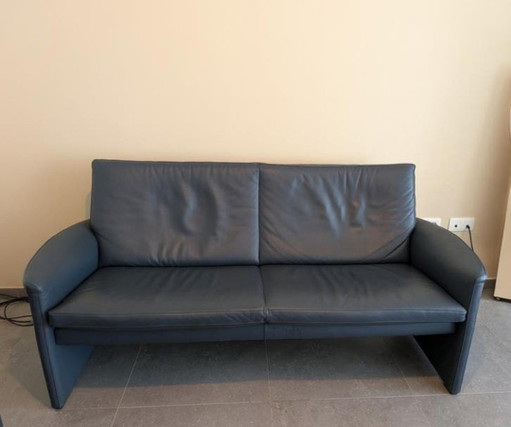 Divano di design Leolux Antipode - Pelle blu scuro - Condizioni eccellenti