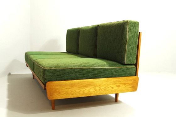Interier n.p. PRAHA Pohovka 54-16 divano letto, verde, Divani letto, Legno, Tessile, Vintage (foto 6 di 15)