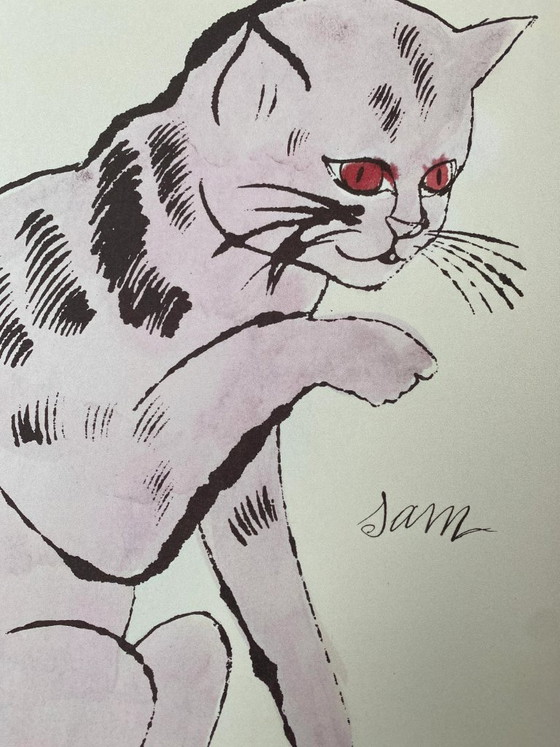After Andy Warhol, Cat Sam, 1980s, Lithograph – Lithographs & prints, Paper (photo 2 of 8)