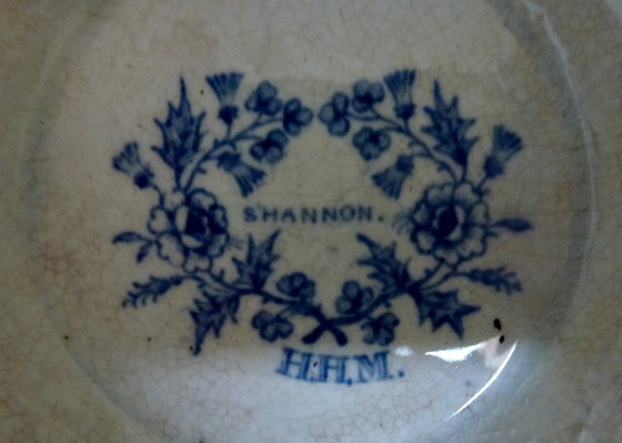 Image 1 of 3 cuencos para armarios/alacenas, color azul Ironstone Trans. “Shannon”.