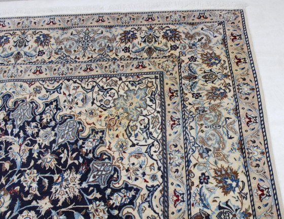 Tappeto Persiano Originale Annodato a Mano Nain 9 LA Fine con Seta 374 x 225 cm – Tappeti, Cotton, Wool (photo 8 of 14)