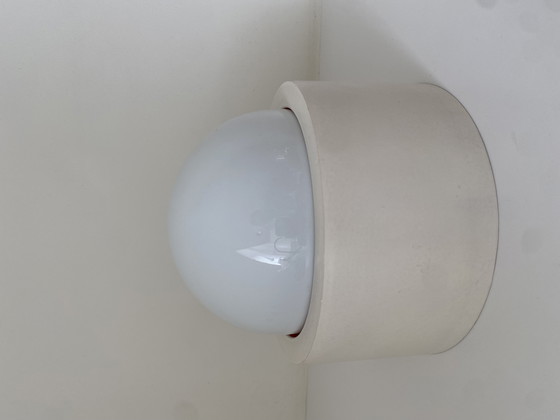 Image 1 of See also my other ads

Vintage ceiling light / wall lamp with opaline glass globe - retro design