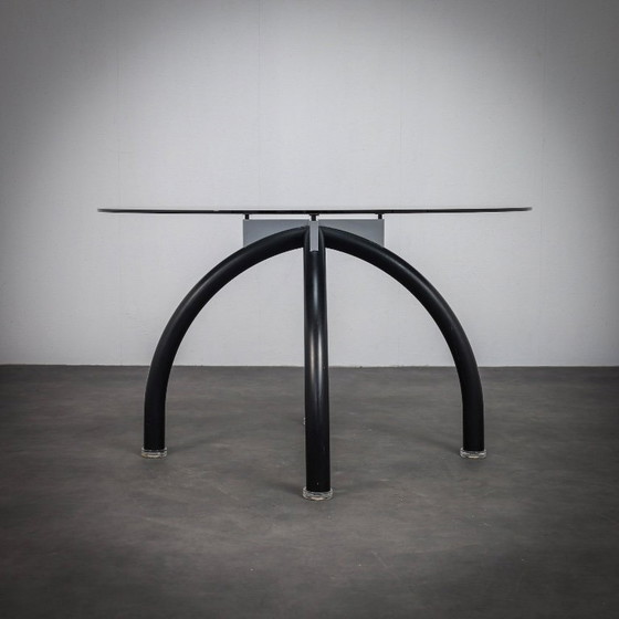 Image 1 of Table de salle à manger araignée postmoderne d'Ettore Sottsass pour Knoll International, Italie, années 1980