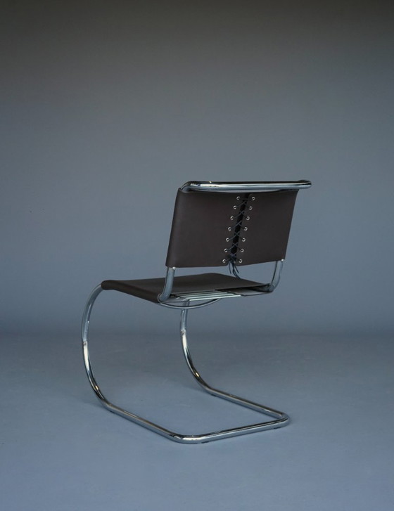 Image 1 of x4 Freischwinger MR 10 im Stil von Ludwig Mies van der Rohe, 1990er Jahre