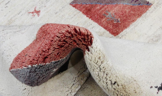 Image 1 of Original Persian carpet Gabbeh Ghashghai Oriental carpet 219 cm x 195 cm Old Natural