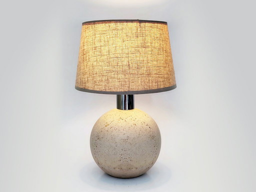 Travertin-Tischlampe, Italien, 1970er Jahre