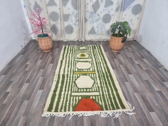 Image 1 of Tapis marocain artisanal en laine 300cmx150cm