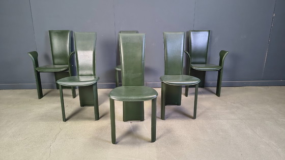 Image 1 of Chaises de salle à manger vintage de Pietro Costantini, années 1980, lot de 6