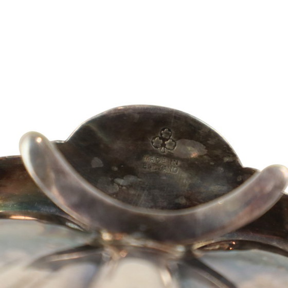 Image 1 of Silver-Plated Shell Butter Dish Caviar Holder