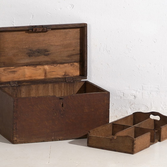 Kleine antike Truhe (ca. 1920) #8 – Kommoden, Rustic (photo 4 of 40)
