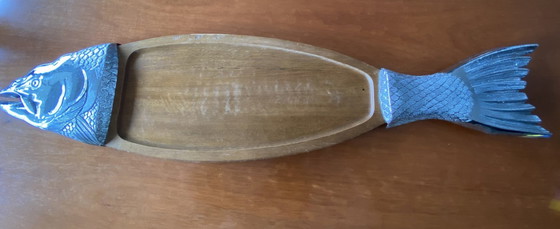 Image 1 of Tabla para servir pescado de caoba