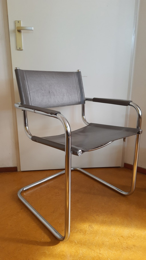 Sedia Cantilever B34, Mart Stam / Marcel Breuer MG5, Cuoio, Codificata – eetkamerstoelen, Chrome, Leather