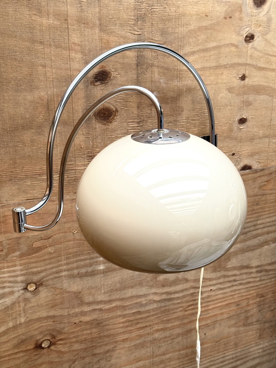 Image 1 of Lampada da parete a doppio arco Dijkstra – Mid Century Modern Space Age Vintage anni '70