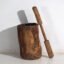 Large antique wabi-sabi style mortar and pestle (c.1920) #78 – Decorative Objects (photo 10 of 40)