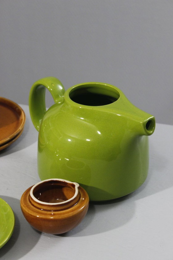 Image 1 of Colombo servizio da caffè vintage in ceramica design Space Age anni '70 Italia