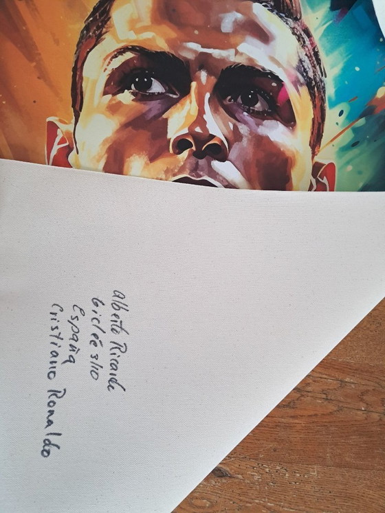 Alberto Ricardo - Cristiano Ronaldo 1 - Artist lithograph – Lithographs & prints, Canvas (photo 8 of 16)