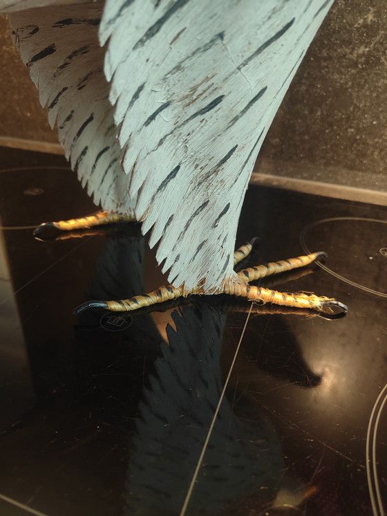 Image 1 of Águila perdicera/águila halcón elaborada con fibras naturales,