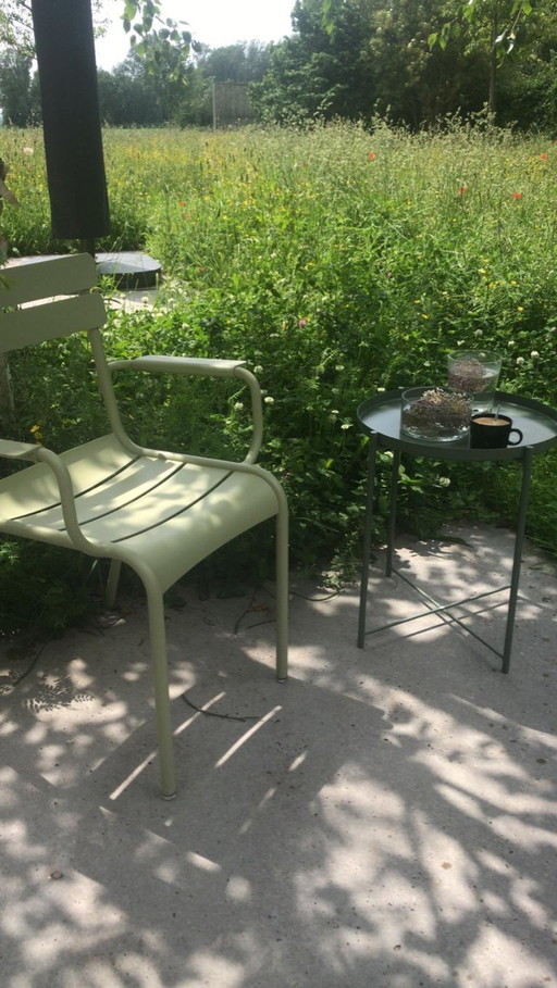 4 x Fermob Luxembourg garden chair with armrests